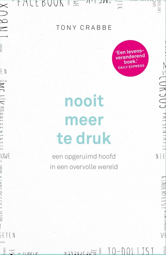 nooit meer te druk